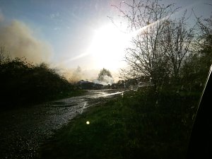 Fr&uuml;hes Osterfeuer