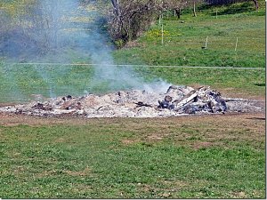 Osterfeuer in Herreden