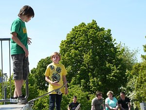 Action auf dem Berg