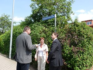 Einweihung der Knappschaftsstra&szlig;e