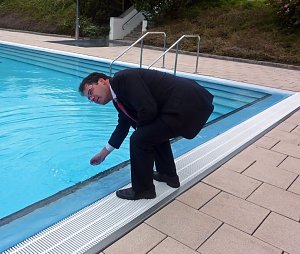 Es kann gebadet werden