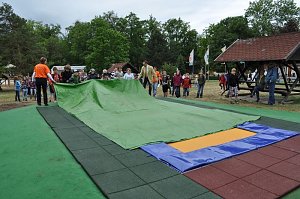 Neues Trampolin