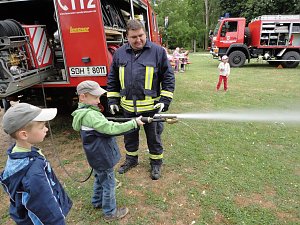 Bei der Feuerwehr