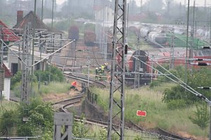 &Uuml;bung am Bahnhof