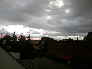 Unwetter &uuml;ber Bielen