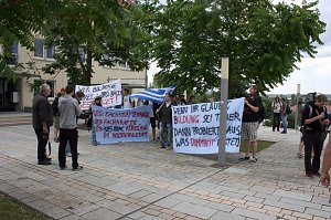 "Feier" auf dem Campus