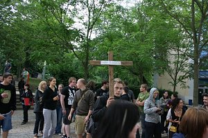 "Feier" auf dem Campus