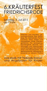 Kräuterfest in Friedrichsrode
