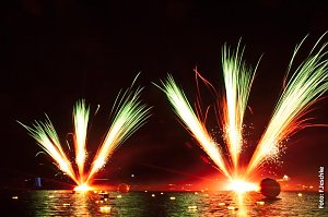 See in Flammen