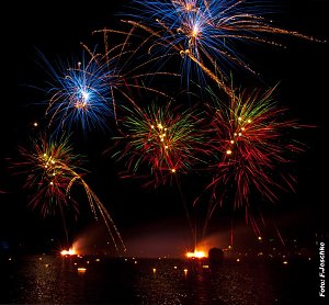 See in Flammen