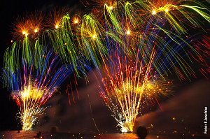 See in Flammen