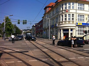 Crash auf Kreuzung
