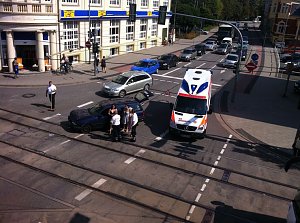 Crash auf Kreuzung