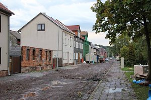 Unwetter in der Grenzstra&szlig;e