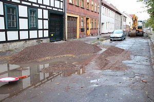 Unwetter in der Grenzstra&szlig;e