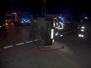 Crash auf der Kreuzung