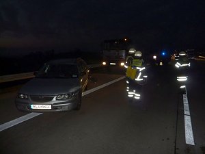 Crash auf der Autobahn