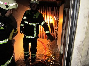 Kellerbrand in der Nordhäuser Bahnhofstraße