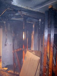 Kellerbrand in der Nordhäuser Bahnhofstraße
