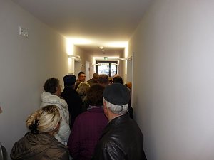 Andrang bei Besichtigung
