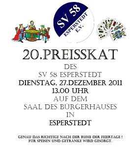Skatturnier Esperstedt