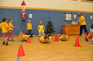 Sportliche Weihnachtsfeier