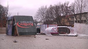 Böllerabfall auf den Straßen