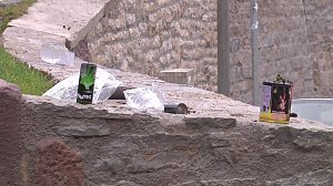 Böllerabfall auf den Straßen