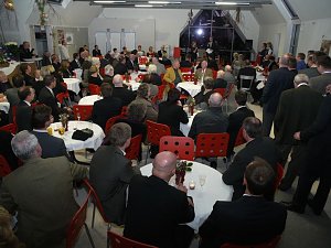 Geburtstagsempfang auf der Baustelle