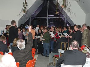 Geburtstagsempfang auf der Baustelle