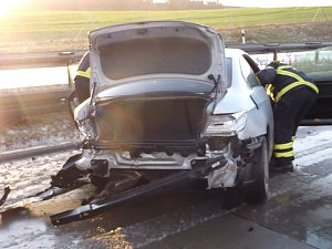 Crash auf der Autobahn