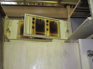 Filterbrand bei Feuer Powertrain