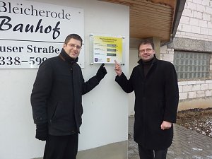 Sonne auf Bauhof-Dach
