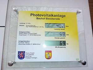 Sonne auf Bauhof-Dach
