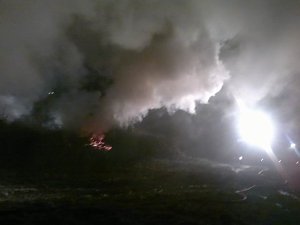 Osterfeuer angez&uuml;ndet