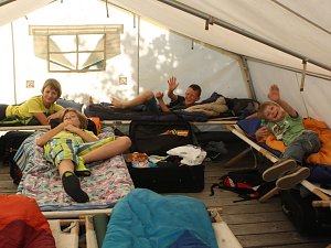 Der erste Tag im Handwerker-Camp