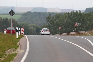 Die Anschlussstelle zwischen Gro&szlig;wechsungen und der B 243