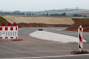 Die Anschlussstelle zwischen Gro&szlig;wechsungen und der B 243