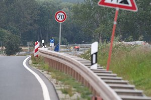 Die Anschlussstelle zwischen Gro&szlig;wechsungen und der B 243
