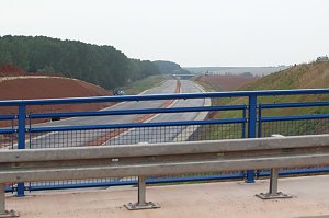 Die Anschlussstelle zwischen Gro&szlig;wechsungen und der B 243