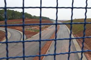 Die Anschlussstelle zwischen Gro&szlig;wechsungen und der B 243