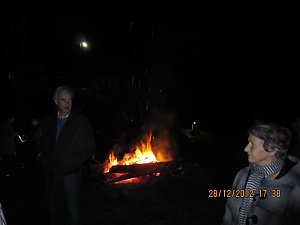 Mit Fackeln unterwegs
