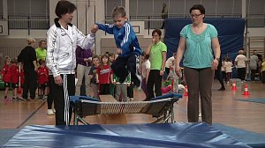 Spaß beim Turnen