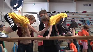Spaß beim Turnen