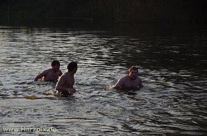 Eisbaden der FH Nordhausen
