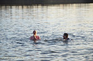 Eisbaden der FH Nordhausen