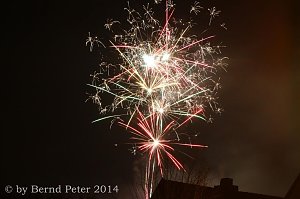 Feuerwerk &uuml;ber Sollstedt