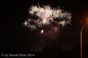 Feuerwerk &uuml;ber Sollstedt