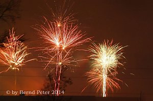 Feuerwerk &uuml;ber Sollstedt