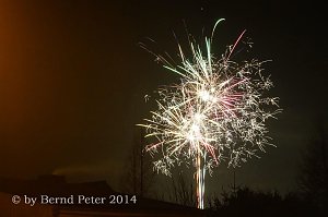 Feuerwerk &uuml;ber Sollstedt